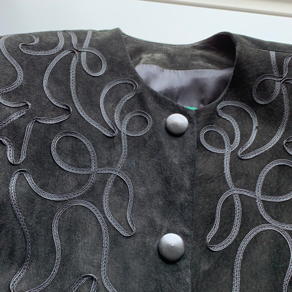 Black suede vintage Danier jacket